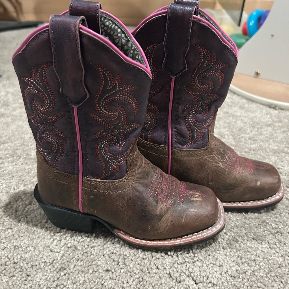 Pink and Purple Cowgirl Boots